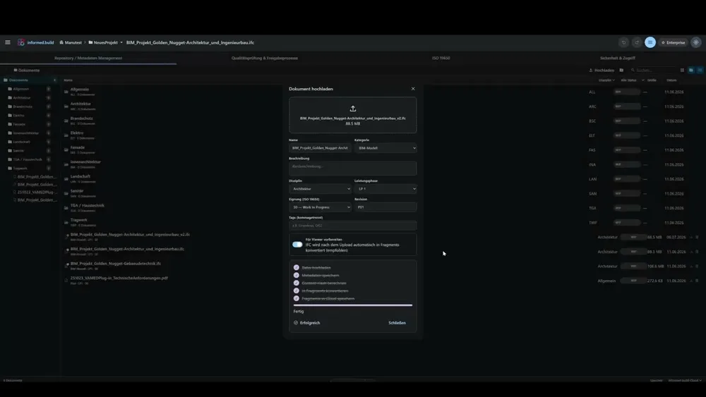 CDE with versioning and approvals